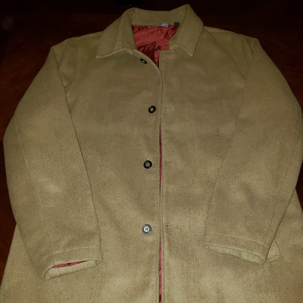 Camel Color Large Pea Coat